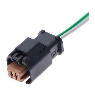 Електричний з'єднувач із дротом, 2-контактний, (Fci Delphi) 211Pc022S1149??, Чорний, Пластик 47323 фото